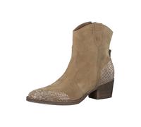 Tamaris Damen Boots mit Absatz Leder Blockabsatz; CAMEL COMBINED/braun; 37 EU