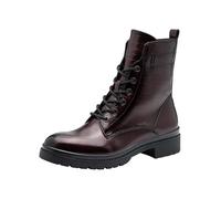 Tamaris Damen-Stiefel MERLOT PATENT – vegan, rot, Größe 40