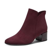 Tamaris Damen Boots Textil, rot, 40 EU | 1-25354-43 - Reißverschluss, TOUCH-IT Fußbett, Blockabsatz 5 cm, ANTIslide Funktion