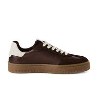 Tamaris Damen Braun Weiß Wildleder Mode Schnürschuhe EU41