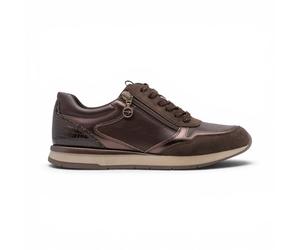 Tamaris Damen braune Kunstleder-Modeschuhe mit Schnürung - 23613-46 US 39