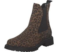 Tamaris Damen Chelsea Boot Lederstiefel Stiefelette Frauen Leopard M2542741, Schuhgröße:38 EU