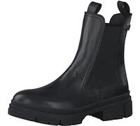 Tamaris Damen Chelsea Boots, Frauen Stiefeletten,Comfort Lining,TOUCHit-Fußbett,Schlupfstiefel,Boots,Stiefel,Bootee,Black Leather,39 EU