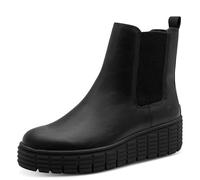 Tamaris Damen Chelsea Boots, Frauen Stiefeletten,Pflege-leicht,qualitaet,robust,stabil,trage-Komfort,weich,weit,Weite,Silber,Black MATT,41 EU