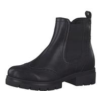 Tamaris Damen Chelsea Boots, Frauen Stiefeletten,TOUCHit-Fußbett,Bootee,Booties,halbstiefel,Kurzstiefel,uebergangsschuhe,Black MATT,40 EU