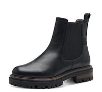 Tamaris Damen Chelsea Boots, Frauen Stiefeletten,TOUCHit-Fußbett,halbstiefel,Kurzstiefel,uebergangsschuhe,uebergangsstiefel,Black MATT,37 EU