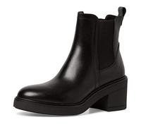 Tamaris Damen Chelsea Boots, Frauen Stiefeletten,TOUCHit-Fußbett,Kurzstiefel,uebergangsschuhe,uebergangsstiefel,Schlupfstiefel,Black,37 EU