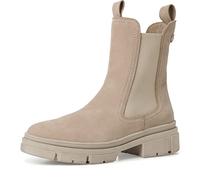 Tamaris Damen Chelsea Boots, Frauen Stiefeletten,TOUCHit-Fußbett,uebergangsschuhe,uebergangsstiefel,Schlupfstiefel,Taupe NUB. Uni,41 EU