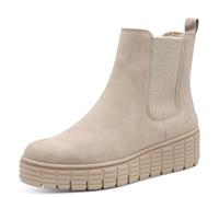 Tamaris Damen Chelsea Boots, Frauen Stiefeletten,uebergangsschuhe,uebergangsstiefel,boots,stiefel,bootee,booties,halbstiefel,LIGHT GREY,38 EU