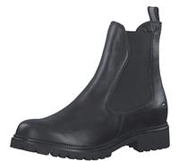 Tamaris Damen Chelsea Boots, Frauen Stiefeletten,uebergangsschuhe,uebergangsstiefel,Schlupfstiefel,flach,Boots,Stiefel,Black/NO FUR,40 EU