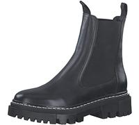 Tamaris Damen Chelsea Boots, Frauen Stiefeletten,Wechselfußbett,Comfort Lining,Schlupfstiefel,flach,Boots,Stiefel,Bootee,Booties,Black,36 EU