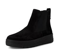 Tamaris Damen Chelsea Boots, Frauen Stiefeletten,Wechselfußbett,Comfort Lining,uebergangsstiefel,Schlupfstiefel,flach,Boots,Black,38 EU