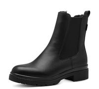Tamaris Damen Chelsea Boots, Frauen Stiefeletten,Wechselfußbett,DUOtex,TOUCHit-Fußbett,wasserabweisend,kurzstiefel,BLACK,39 EU