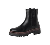 Tamaris Damen Chelsea Boots, Frauen Stiefeletten,Wechselfußbett,Schlupfstiefel,flach,Boots,Stiefel,Bootee,Booties,Black MATT,38 EU