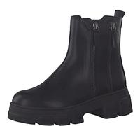 Tamaris Damen Chelsea Boots, Frauen Stiefeletten,Wechselfußbett,Stiefel,Bootee,Booties,halbstiefel,Kurzstiefel,uebergangsschuhe,Black,40 EU