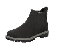Tamaris Damen Chelsea Leder bequem; DARK GREY, EU 37