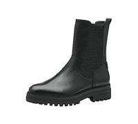Tamaris Damen Chelsea Boots Leder; BLACK/schwarz; 36