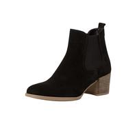 Tamaris Damen Chelsea Boots Leder Blockabsatz; BLACK/schwarz; 36 EU