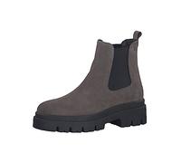 Tamaris Damen Chelsea Boots Leder Blockabsatz; GREY SUEDE/grau; 40 EU