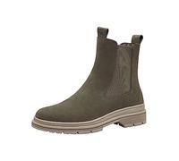 Tamaris Damen Chelsea Boots Leder; OLIVE/grün; 40 EU