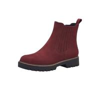 Tamaris Damen Chelsea Leder bequem; MERLOT, EU 40
