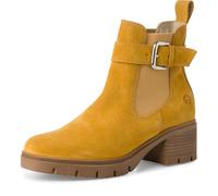 Tamaris Damen Chelsea Leder Blockabsatz bequem; YELLOW, EU 38