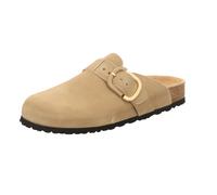 Tamaris Damen-Clog mit Tieffußbett Taupe-Beige 40