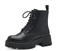 Tamaris Damen Combat Boots, Frauen Stiefeletten,TOUCHit-Fußbett,uebergangsschuhe,uebergangsstiefel,schnürstiefel,Boots,Black Uni,41 EU