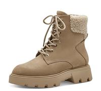 Tamaris Damen Combat Boots, Frauen Stiefeletten,warm gefüttert,halbstiefel,Kurzstiefel,uebergangsschuhe,uebergangsstiefel,warm,Camel,36 EU