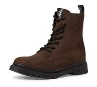 Tamaris Damen Combat Boots, Frauen Stiefeletten,Wechselfußbett,Kurzstiefel,uebergangsschuhe,uebergangsstiefel,schnürstiefel,Chocolate,37 EU