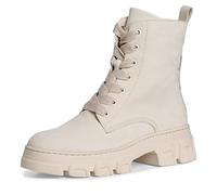 Tamaris Damen Combat Boots, Frauen Stiefeletten,Wechselfußbett,uebergangsstiefel,schnürstiefel,Boots,Stiefel,Bootee,Booties,Ivory,40 EU