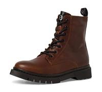 Tamaris Damen Combat Boots, Frauen Stiefeletten,Wechselfußbett,warm gefüttert,Kurzstiefel,uebergangsschuhe,uebergangsstiefel,Brown,42 EU