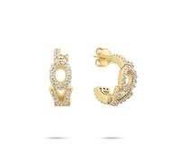 Tamaris Damen Creolen TJ-0708-E-22 aus 925 Silber in IP Gold