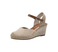 Tamaris Damen Espadrilles mit Keilabsatz, beige, 36 EU