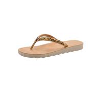 Zehentrenner TAMARIS, Damen, Gr. 42, leo, Textil, Schuhe Zehentrenner, Dianette, Sommerschuh mit weichem Zehensteg (37411200-42) leo