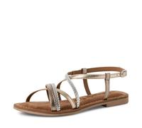 Tamaris Da.-Sandalette für Damen, gold, Gr. 36 EU