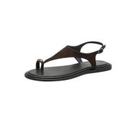 Tamaris Damen Flat Sandals Leder, braun, 41 EU