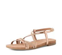 Tamaris Damen Flat Sandals Leder, rosa, 39 EU