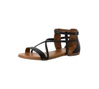 Tamaris Damen Sandalette flach, schwarz, 36 EU