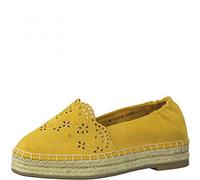 Tamaris Damen Flats, Frauen Espadrilles,Touch It-Fußbett,weiblich,Ladies,Women's,Woman,Halbschuhe,Sommerschuhe,Slipper,maritim,Mango,39 EU / 5.5 UK