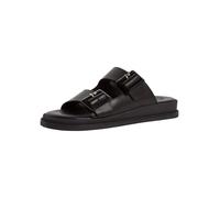 Tamaris Damenschuhe Klassische Pantoletten BLACK LEATHER BLACK LEATHER - Gr. - 38