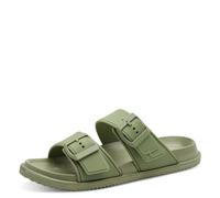 Tamaris Damen Fußbett Pantolette flach, grün, 39 EU
