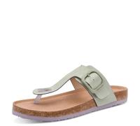 Tamaris Damen Fußbett Pantolette flach, grün, 39 EU