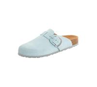 Tamaris Damen Fußbett Pantolette Leder flach, blau, 42 EU
