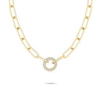 Tamaris Halskette Glitter Donuts TJ-0674-N-45 Damen Edelstahl IP Gold