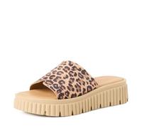 Tamaris Damenschuhe Klassische Pantoletten LEOPARD - Gr. - 41