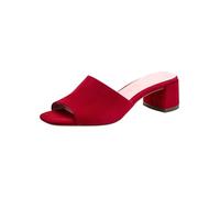 Tamaris Damen Heeled Mules Leder, rot, 38 EU
