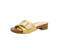 Tamaris Damen Heeled Mules Synthetik, gelb, 39 EU