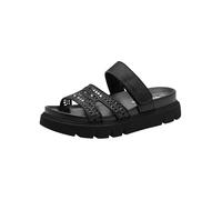 Tamaris Damen Heeled Mules Textil, schwarz, 39 EU
