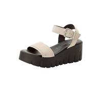 Tamaris Damen Heeled Sandals Leder, beige, 41 EU